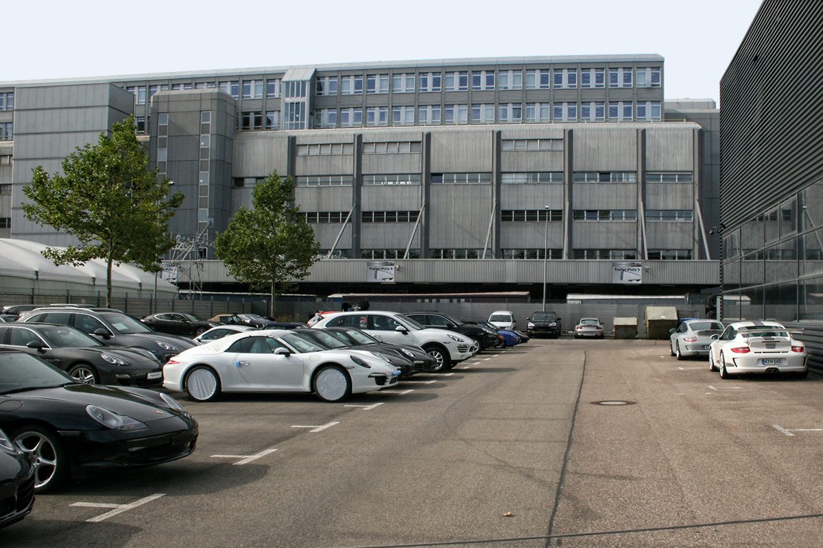 Porsche's factory in Zuffenhausen, Stuttgart