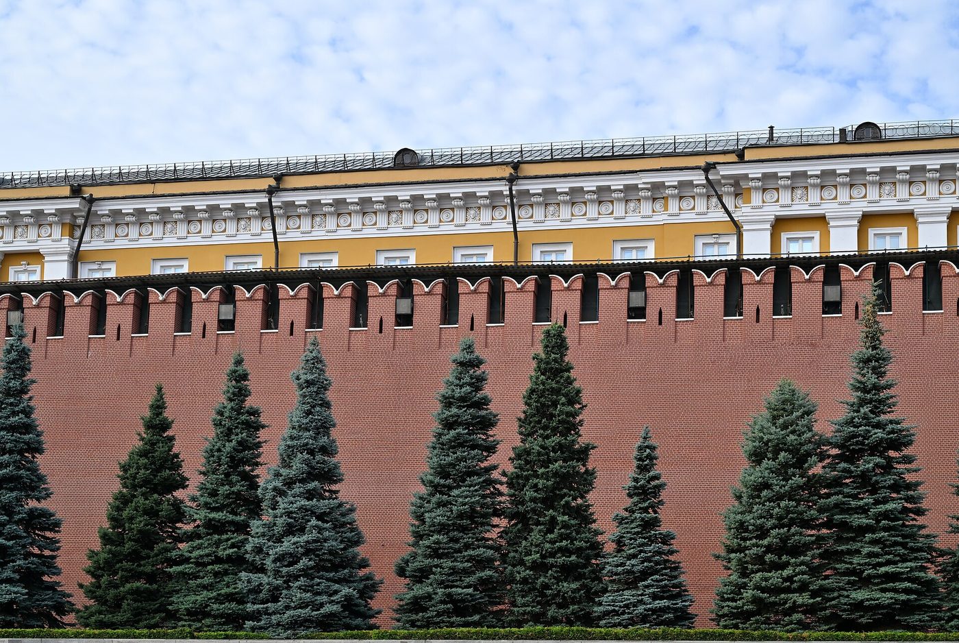 The Kremlin wall in Moscow in August 2025