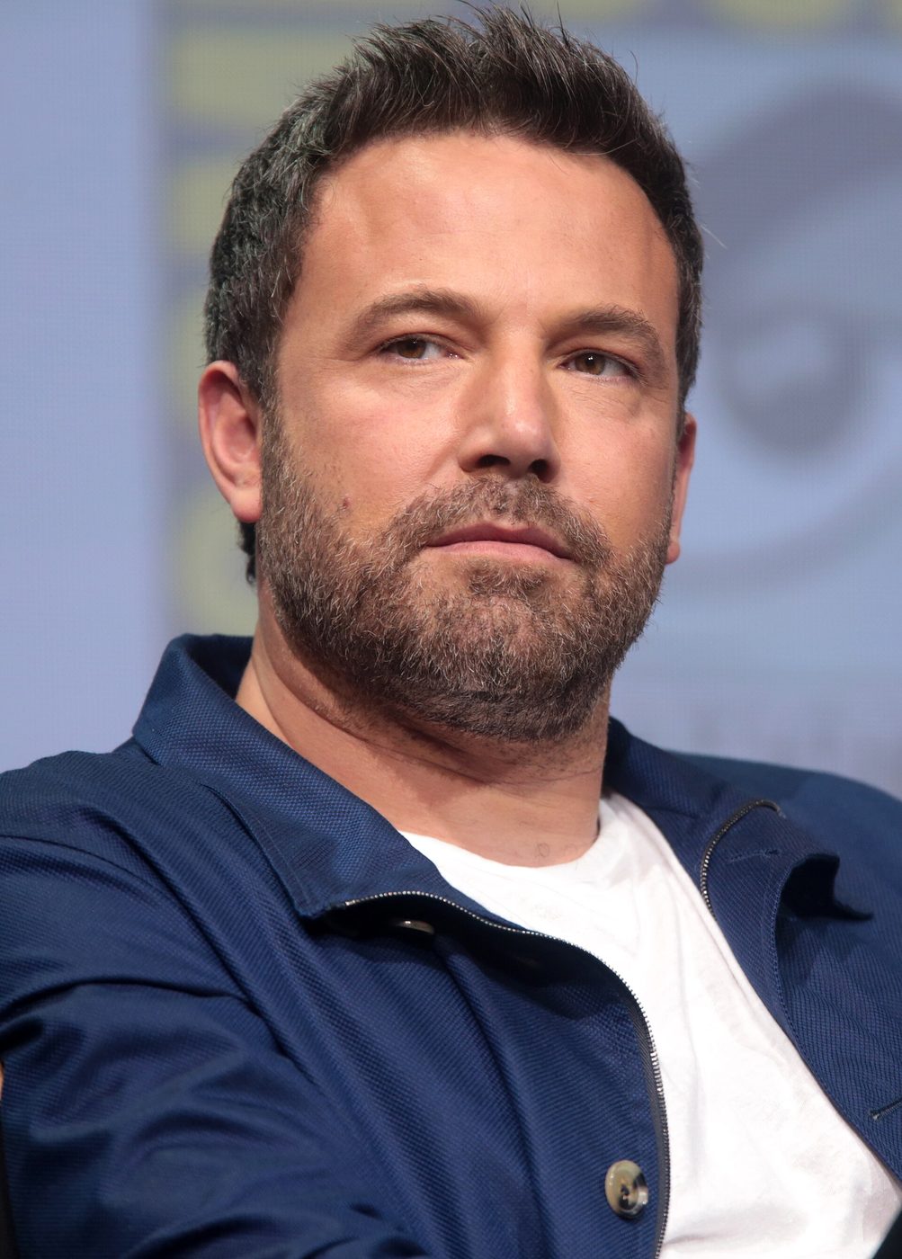 Ben Affleck speaking at San Diego Comic-Con in 2017