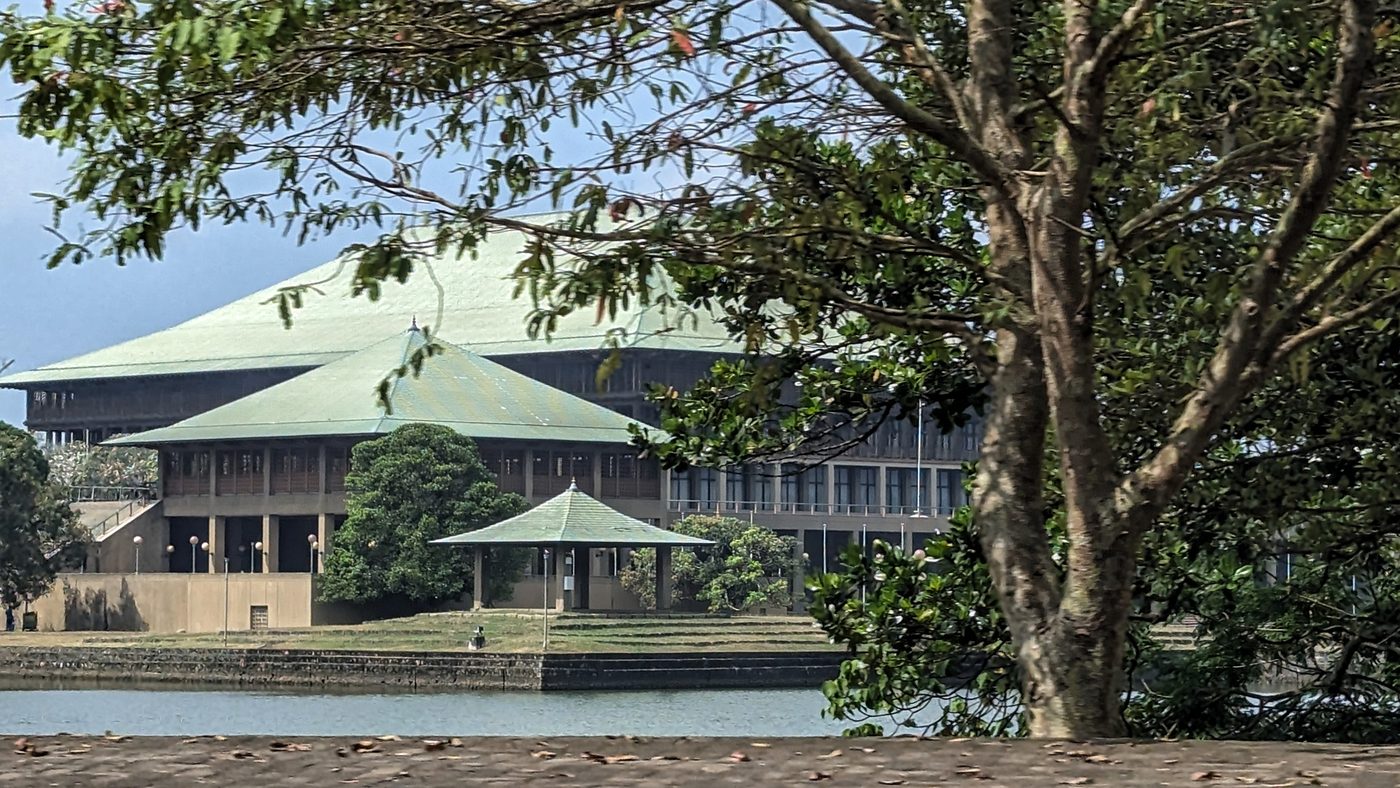 Sri Lanka's Parliament building in Sri Jayawardenepura Kotte