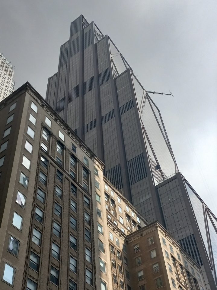 JPMorgan Chase headquarters tower in New York City in July 2025