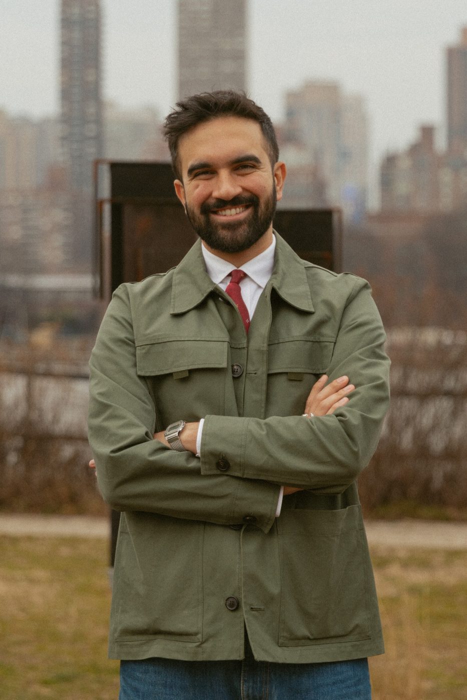 Zohran Mamdani in 2024, when he was a New York State Assembly member, in his Queens district