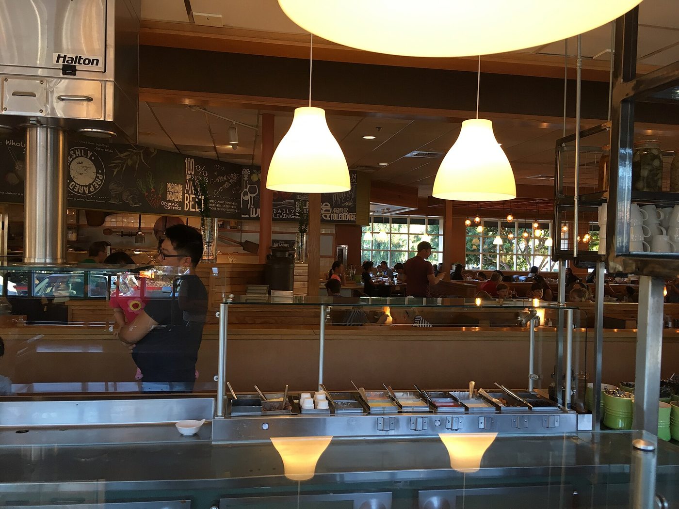 Inside a Souplantation restaurant in San Diego, 2017