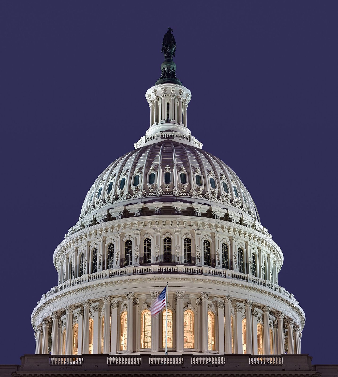 The dome of the U.S. Capitol building in Washington, D.C.