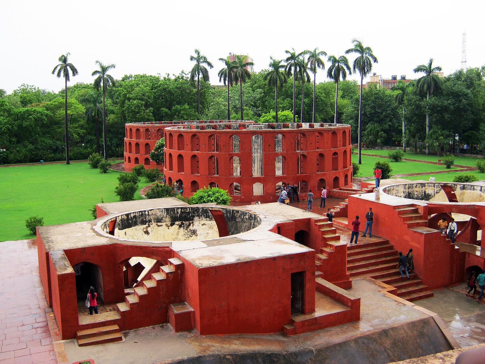 The Jantar Mantar observatory in New Delhi, the area where protesters planned to gather