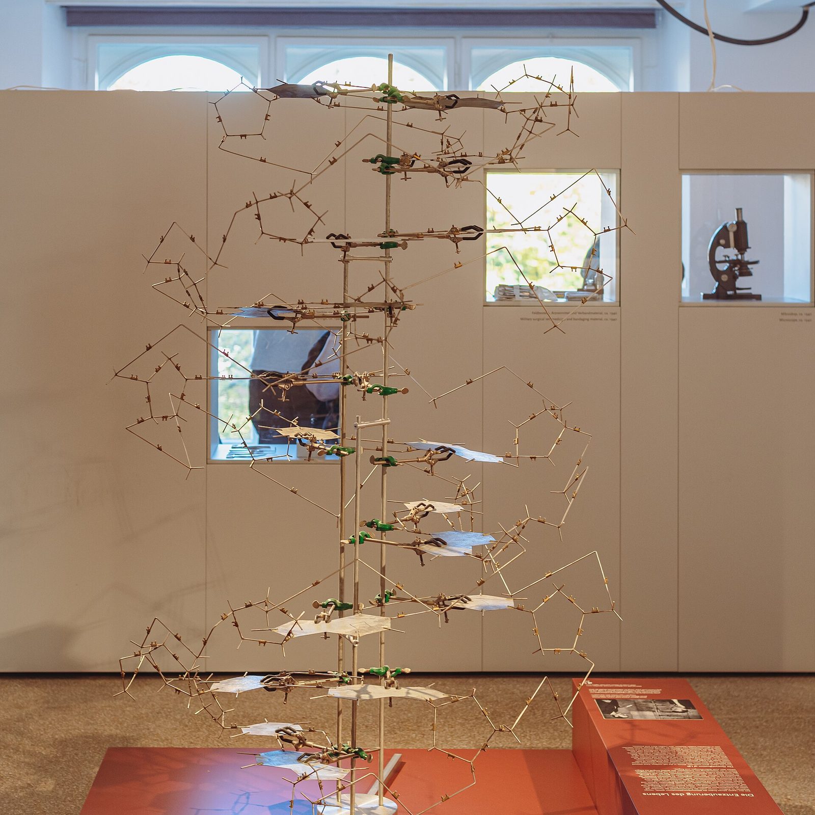 A large model of the DNA double helix on display in Berlin