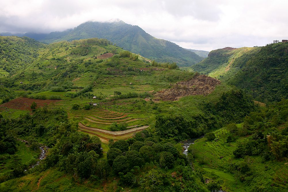 Kanlaon Volcano on Negros Island, Philippines