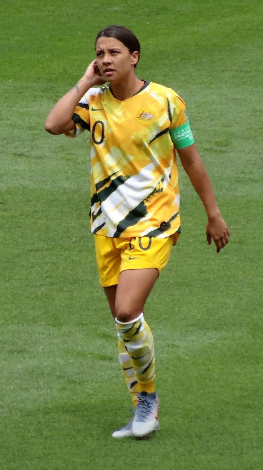 Australia forward Sam Kerr at the 2019 Women's World Cup in France