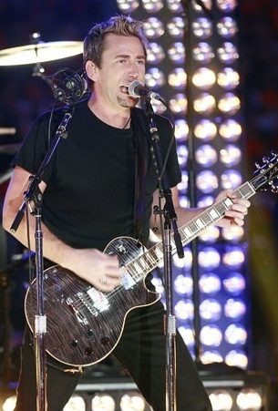 Nickelback singer Chad Kroeger performing