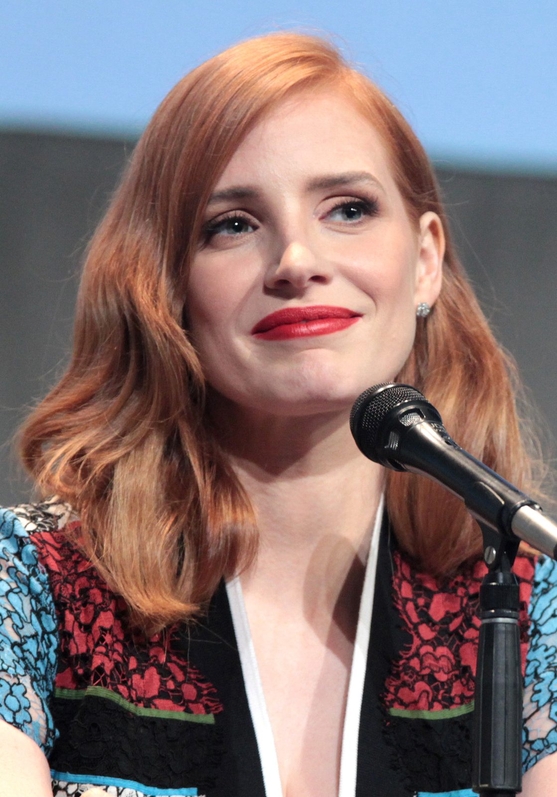 Jessica Chastain at San Diego Comic-Con in 2015