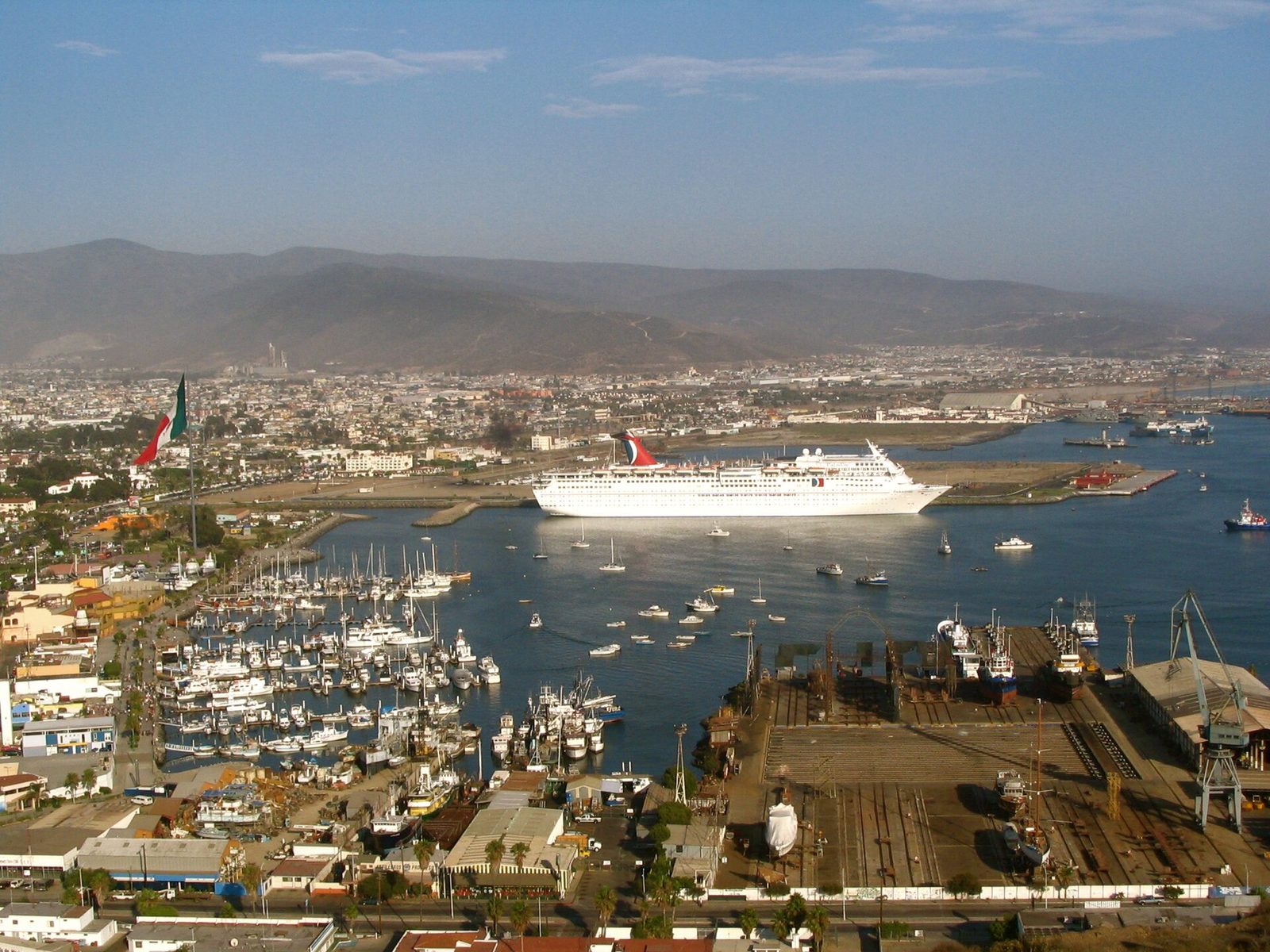 The port of Ensenada, Baja California, Mexico