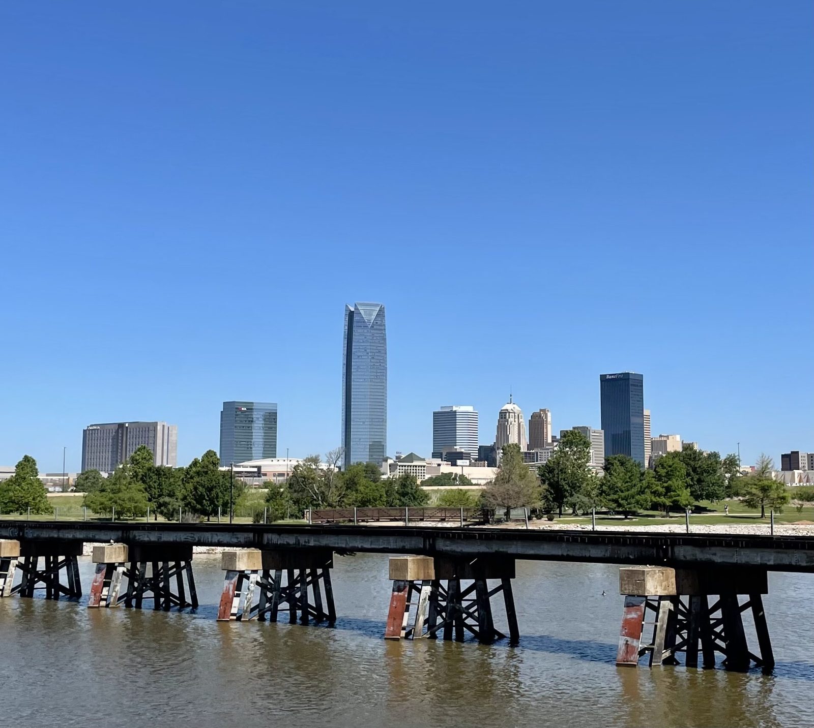The downtown Oklahoma City skyline