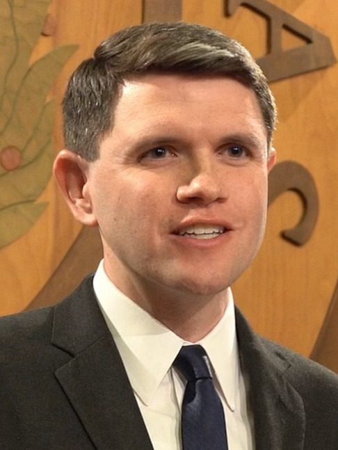 James Talarico speaks at a press conference
