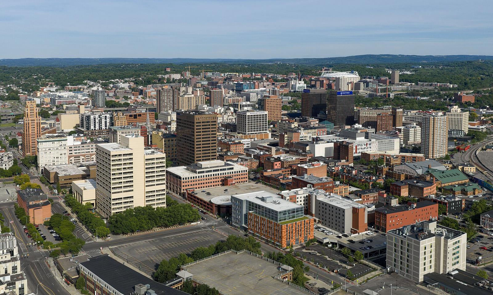 The downtown Syracuse, New York, skyline
