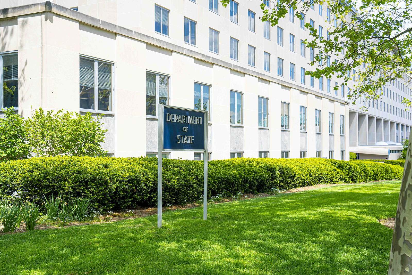 Exterior of the U.S. State Department's Harry S. Truman Building in Washington, D.C., in 2024