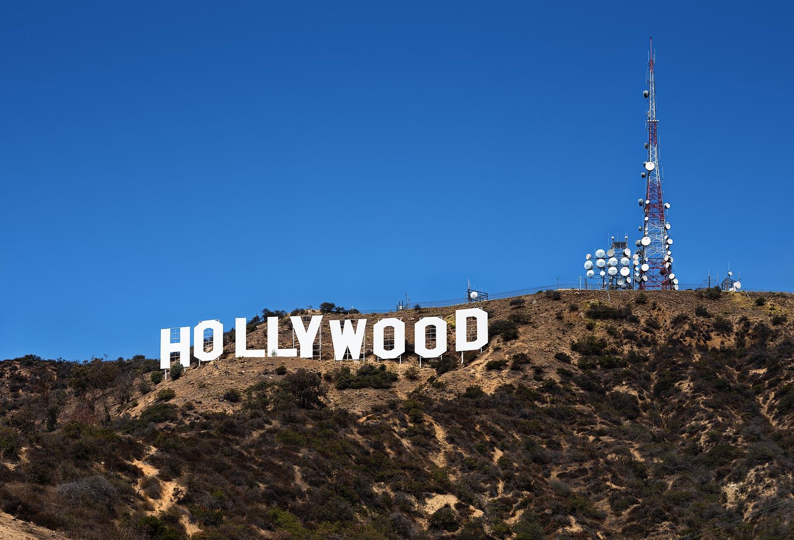 Hollywood Sign in Los Angeles, California. This view can be seen in the Columbo tv-series episode "Ashes to Ashes" (1998)