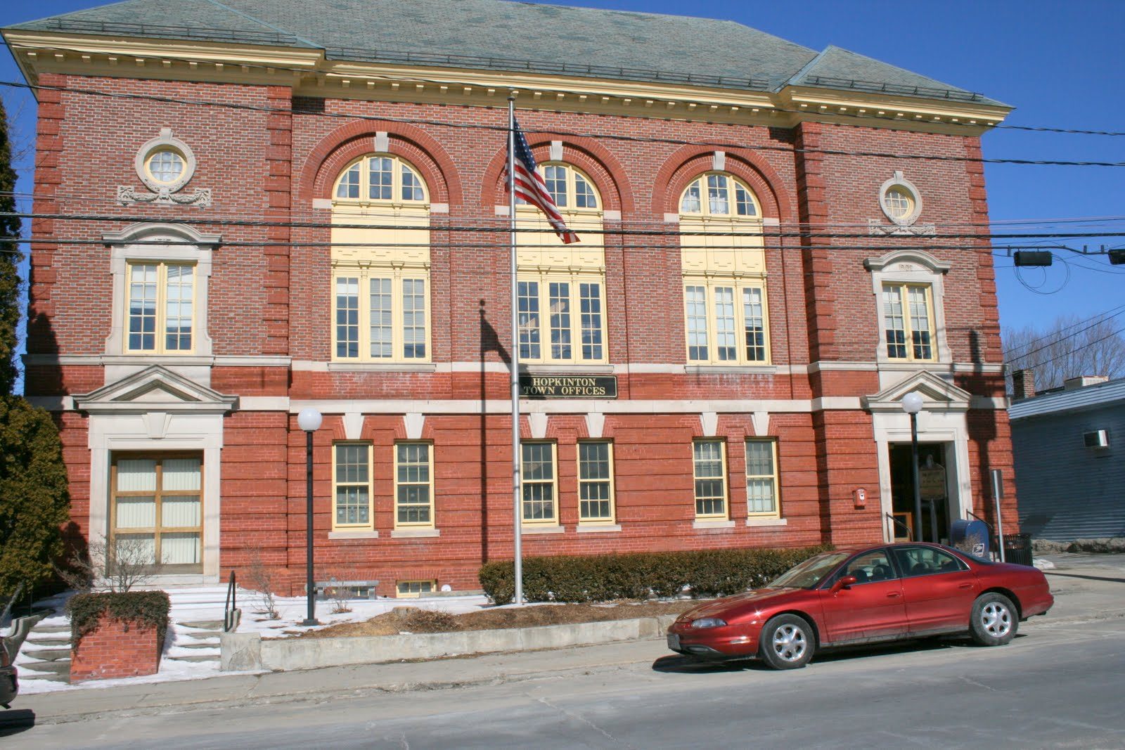 Town Hall in Hopkinton, Massachusetts
