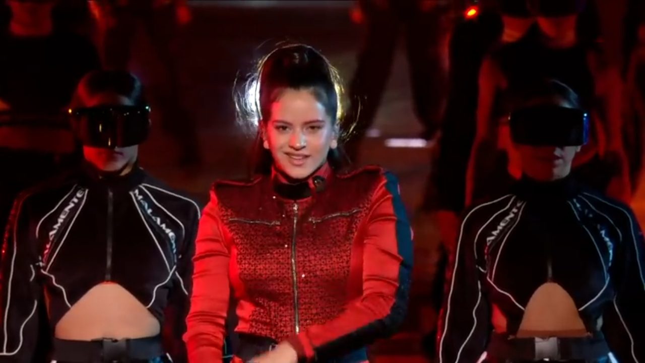 Spanish singer Rosalía at the MTV EMAs 2018