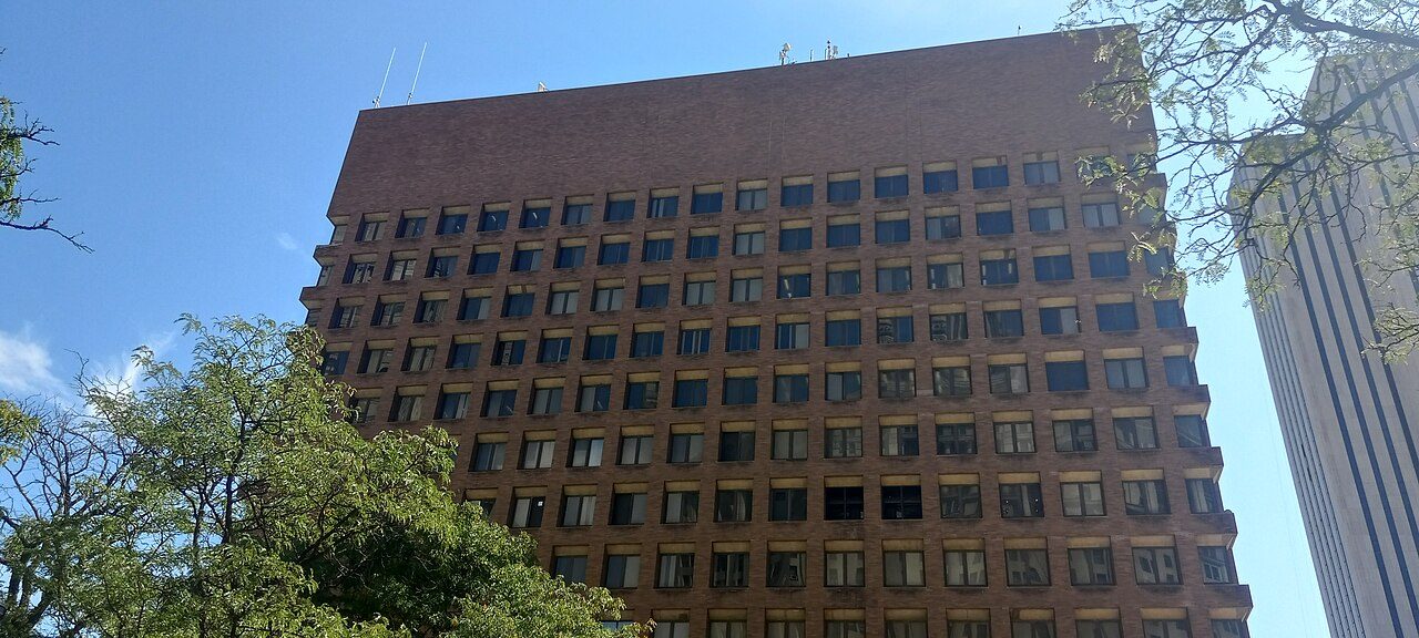 One Police Plaza, the New York City Police Department headquarters, in 2024