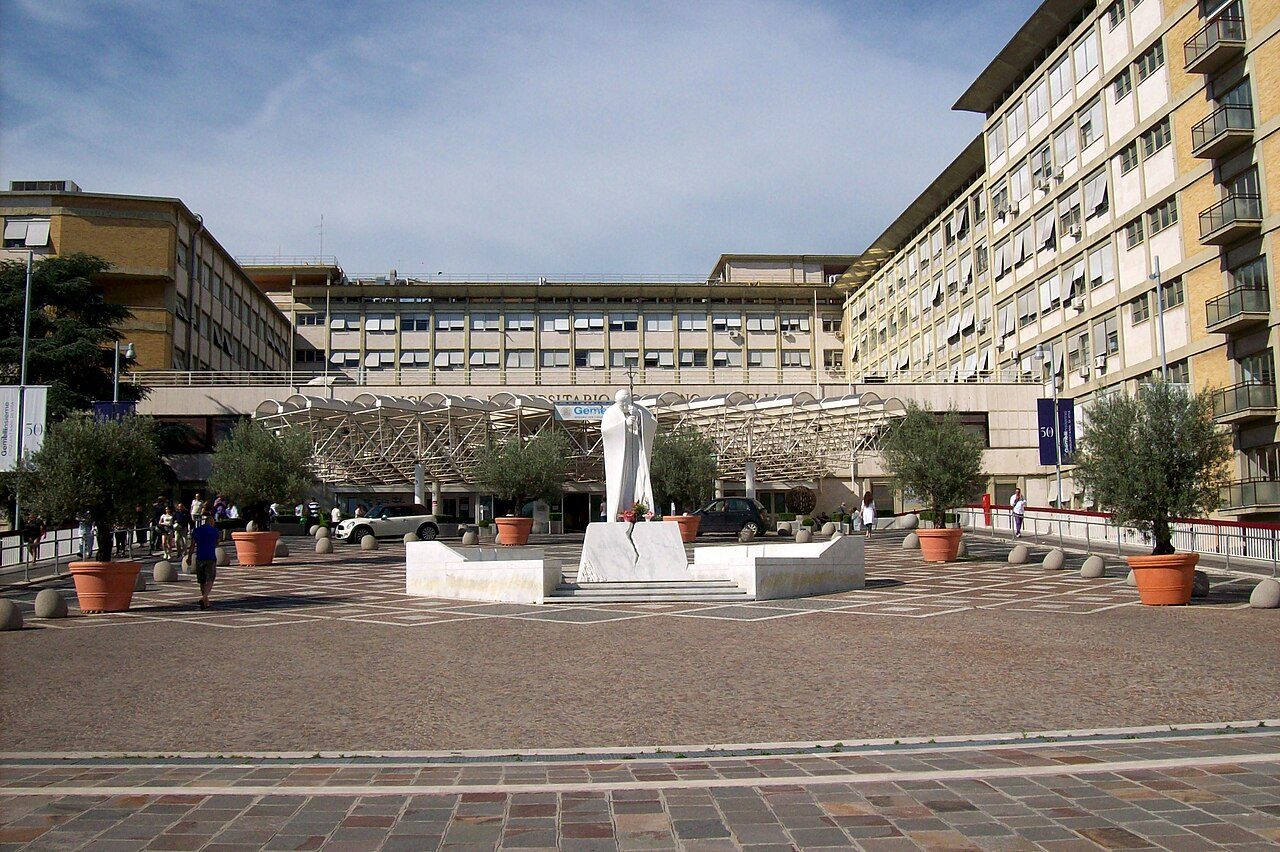 Policlinico Gemelli hospital in Rome, photographed in 2013