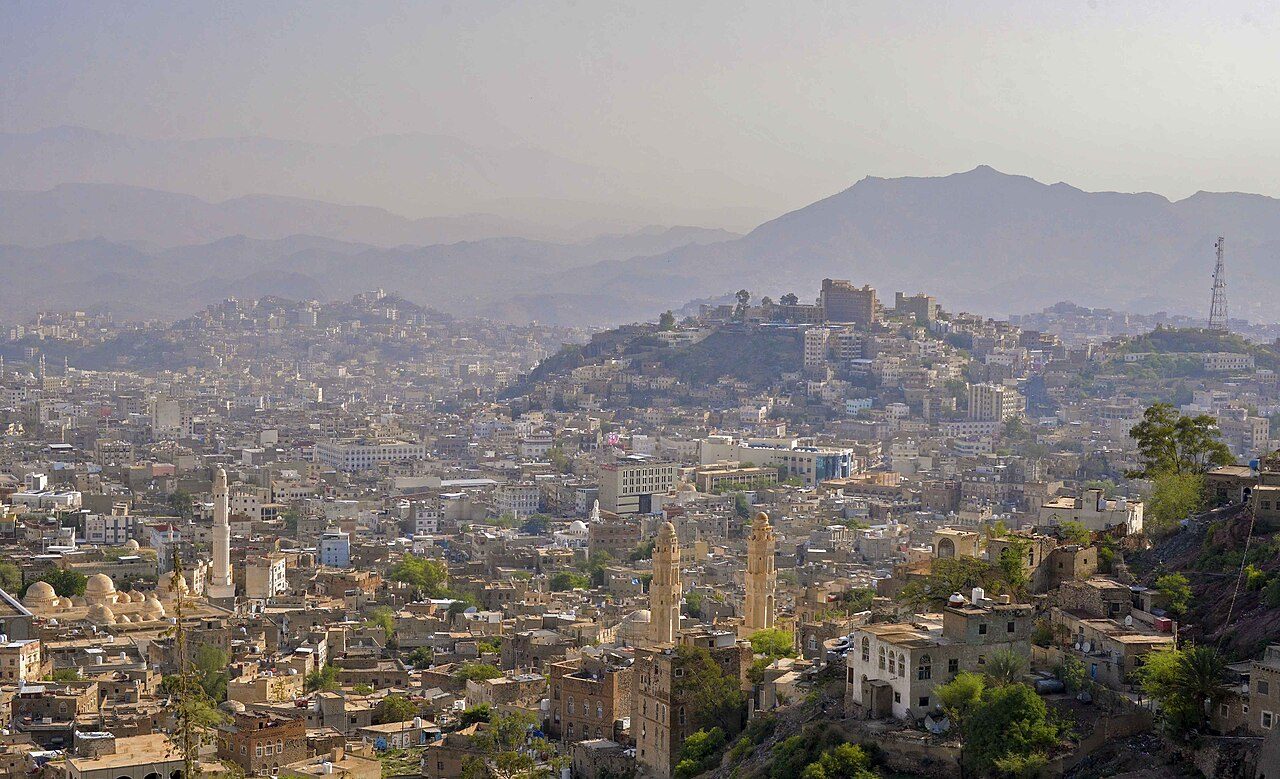 A view over the city of Taiz, Yemen, in an archive photo
