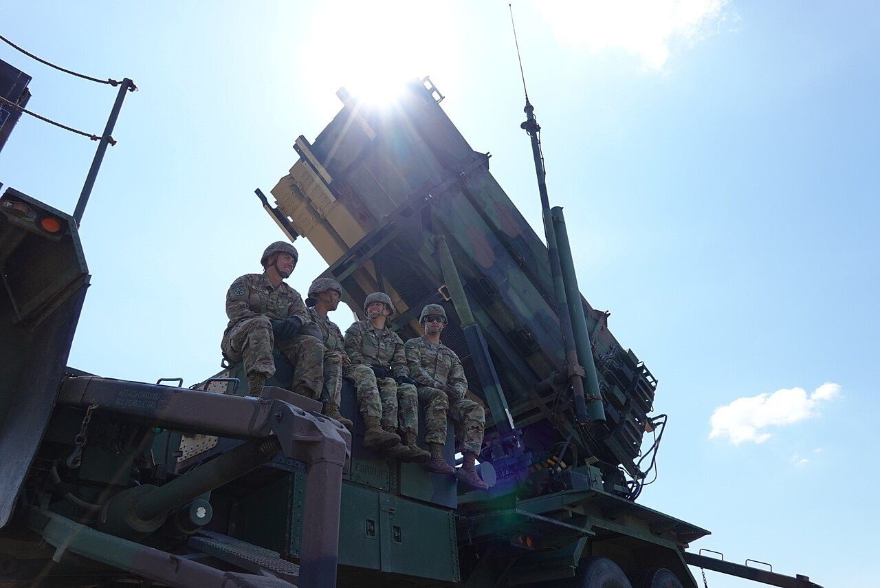 A U.S. Army Patriot air defense battery deployed in Slovakia in 2022