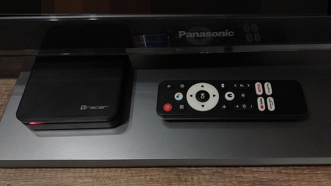A small Android TV set-top box