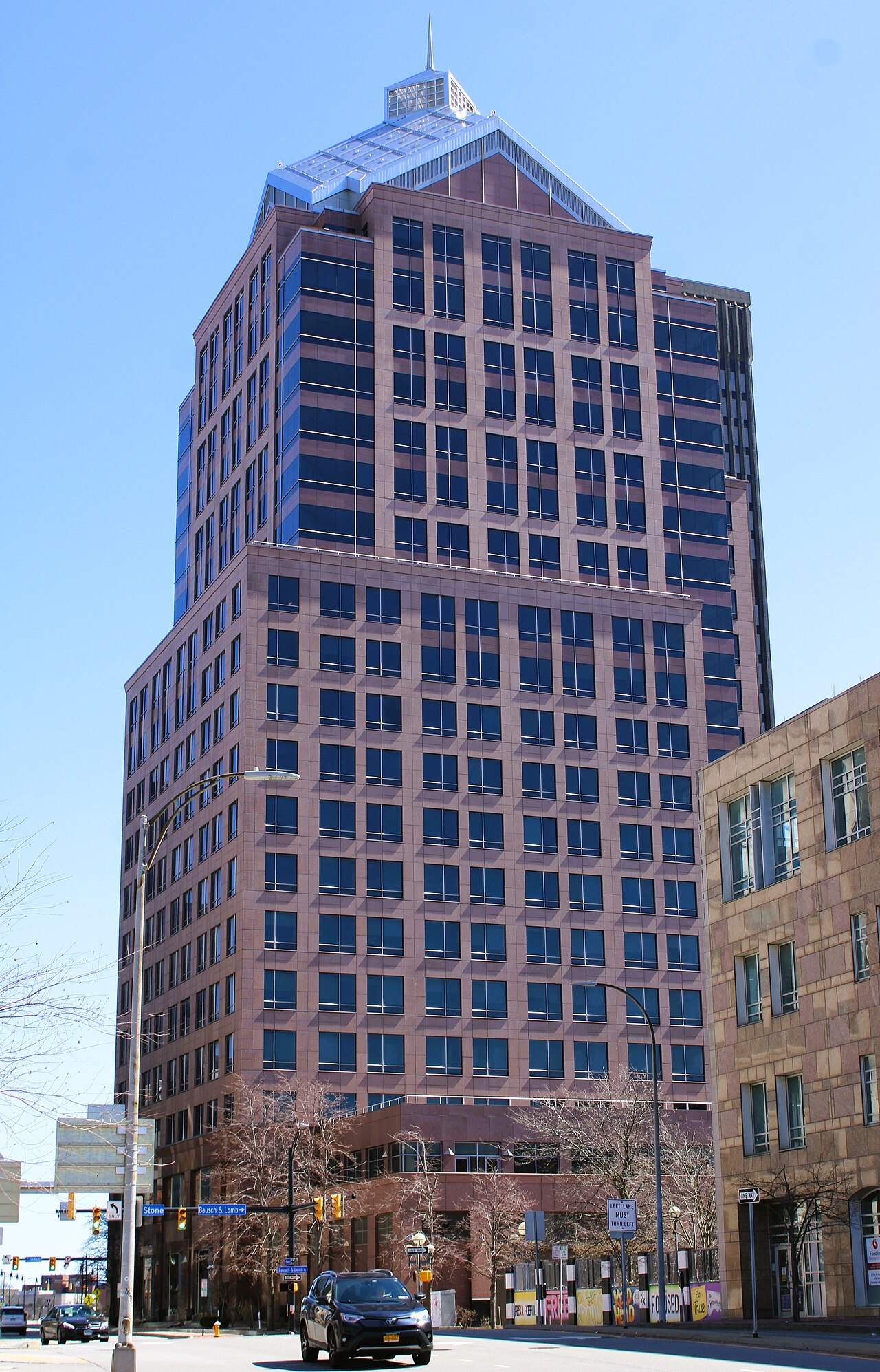 The Bausch & Lomb Place office tower in Rochester, New York