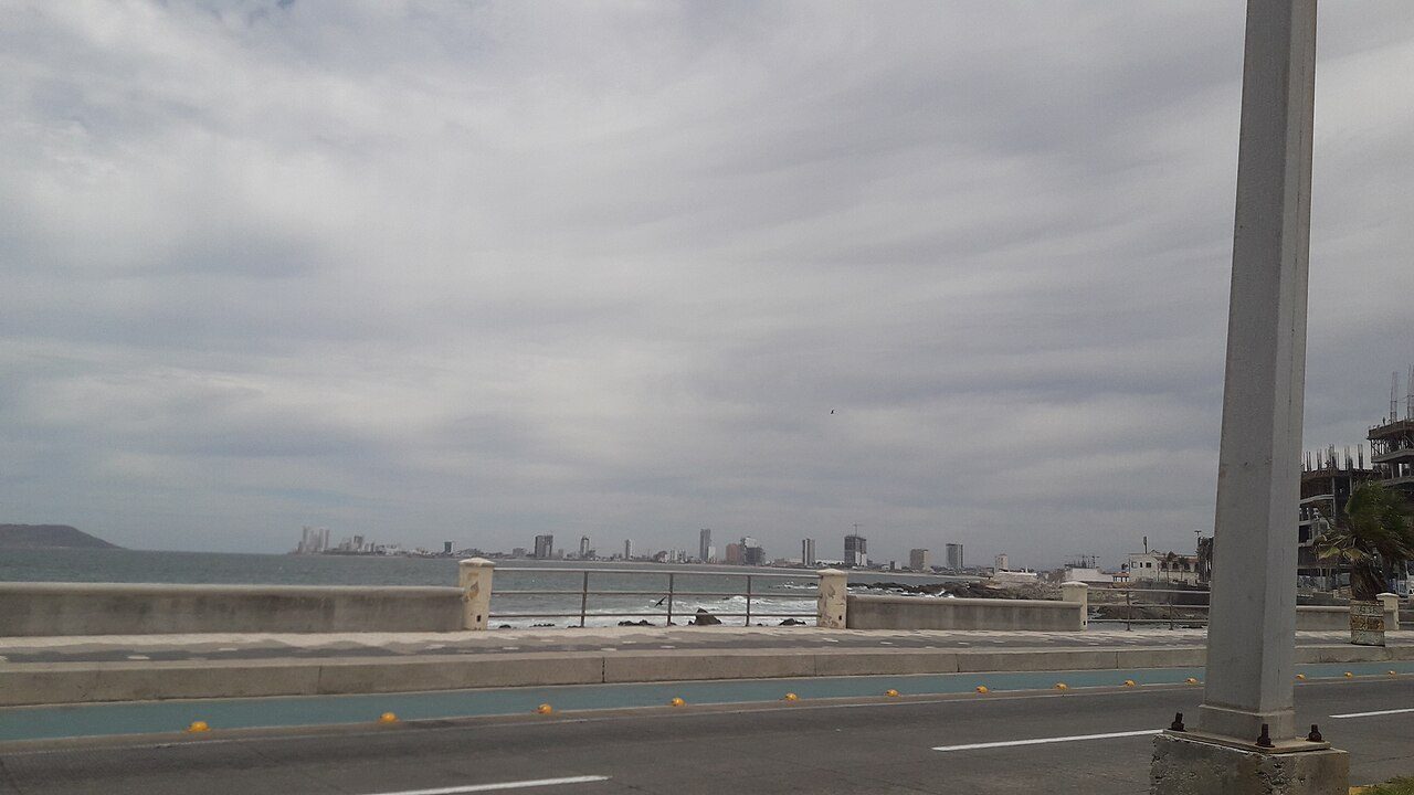 Mazatlán's seafront boardwalk in Sinaloa, Mexico, in May 2023