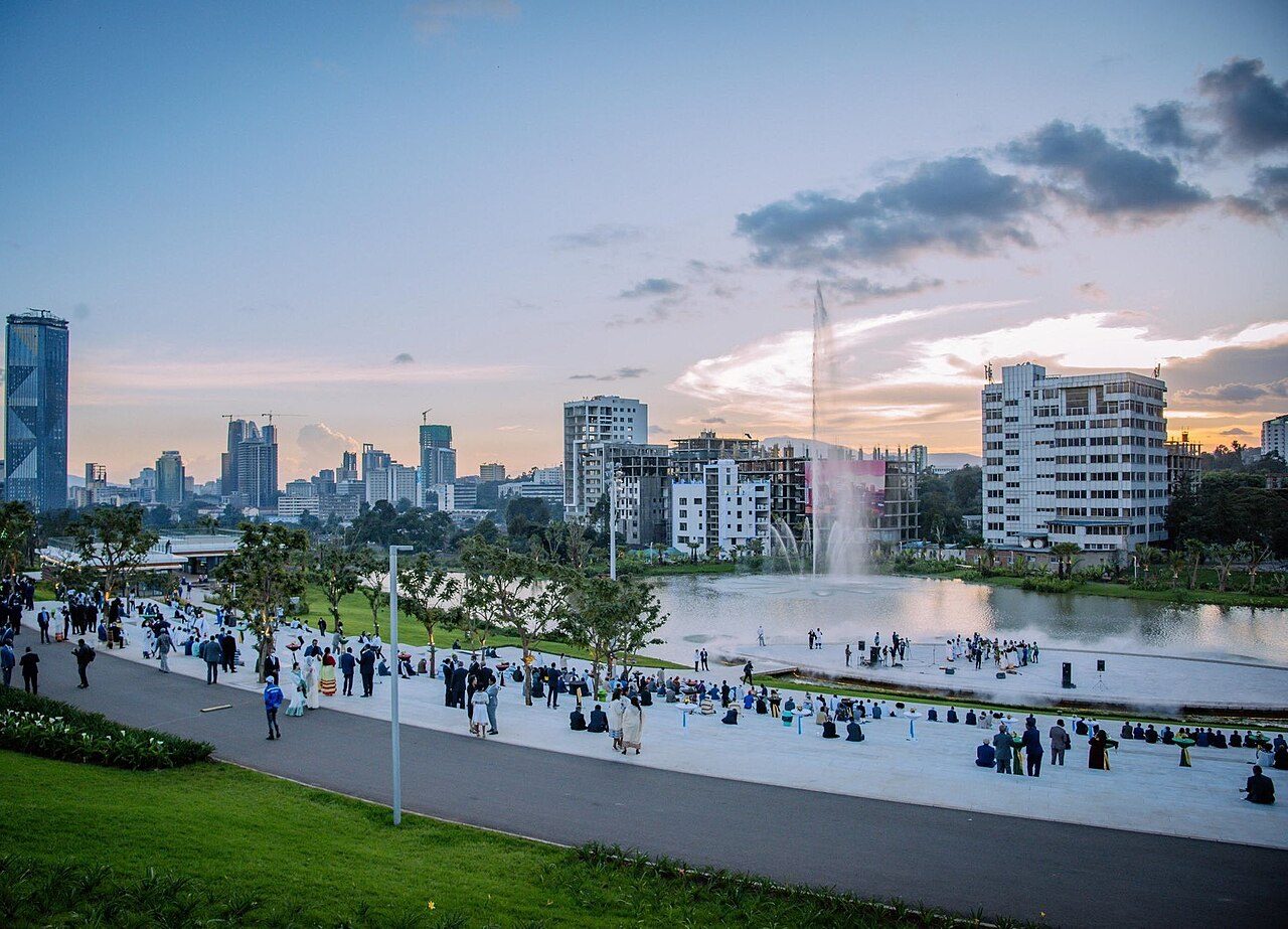 A view over the city of Addis Ababa