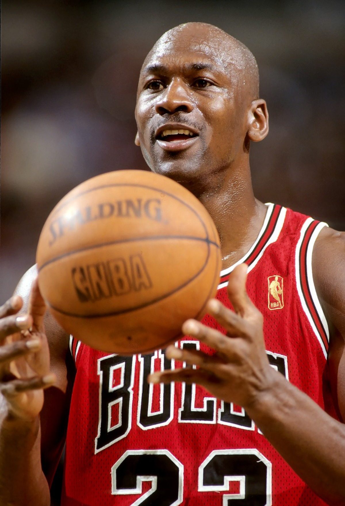 Michael Jordan of the Chicago Bulls in 1997
