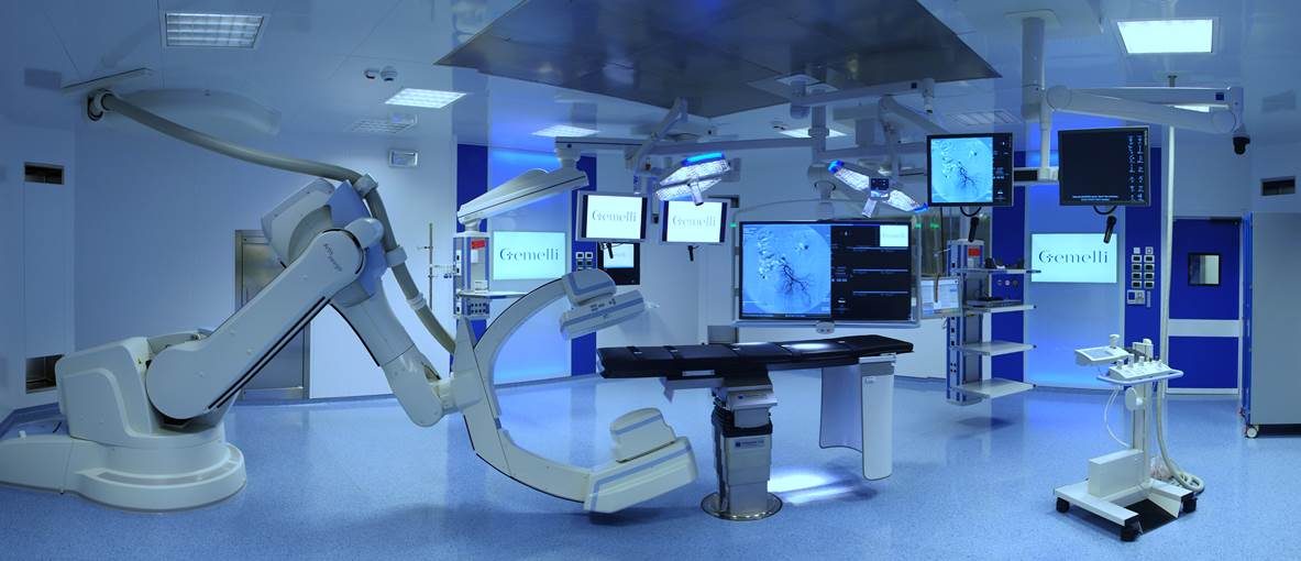 An operating room at the Gemelli hospital in Rome