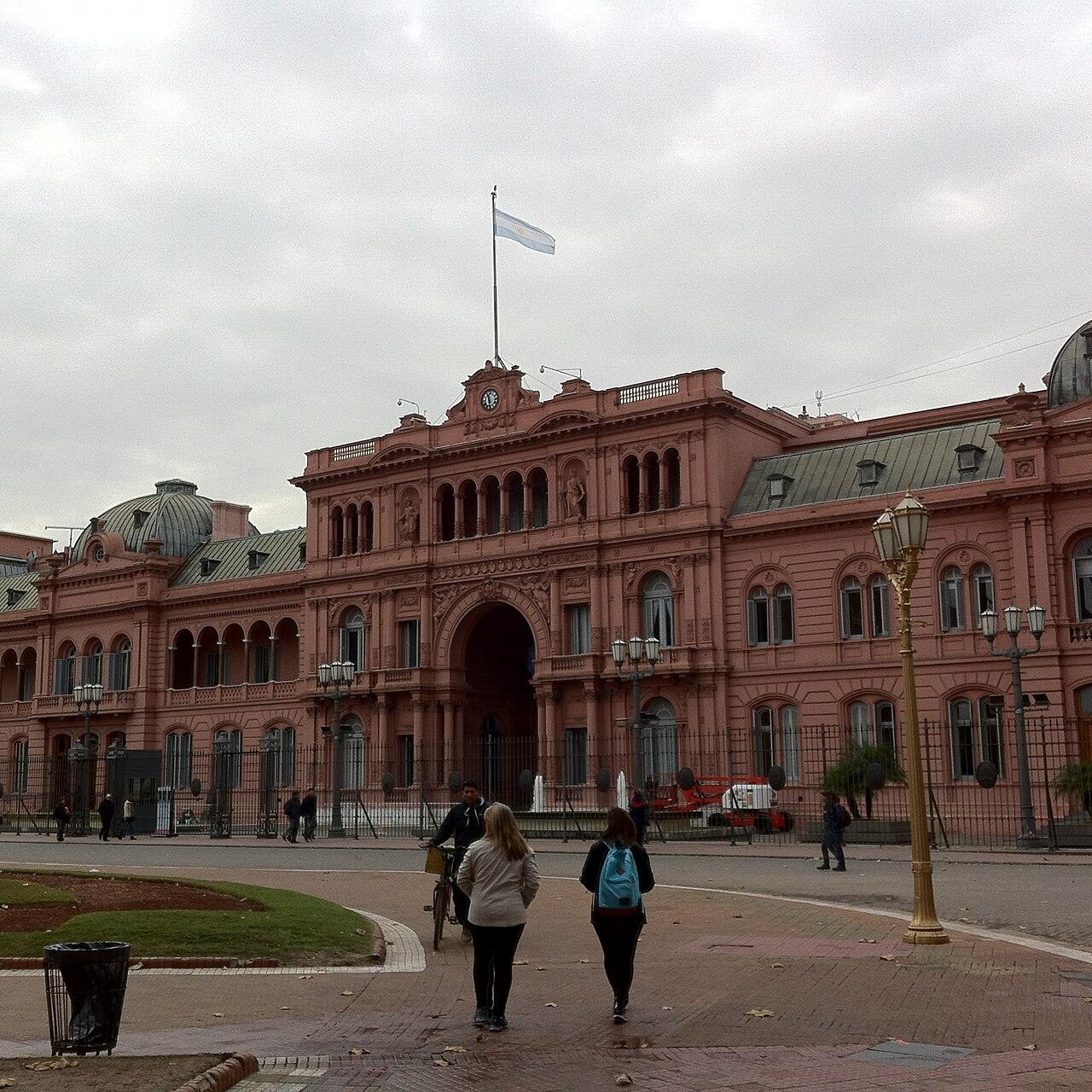 The Casa Rosada presidential palace in Buenos Aires