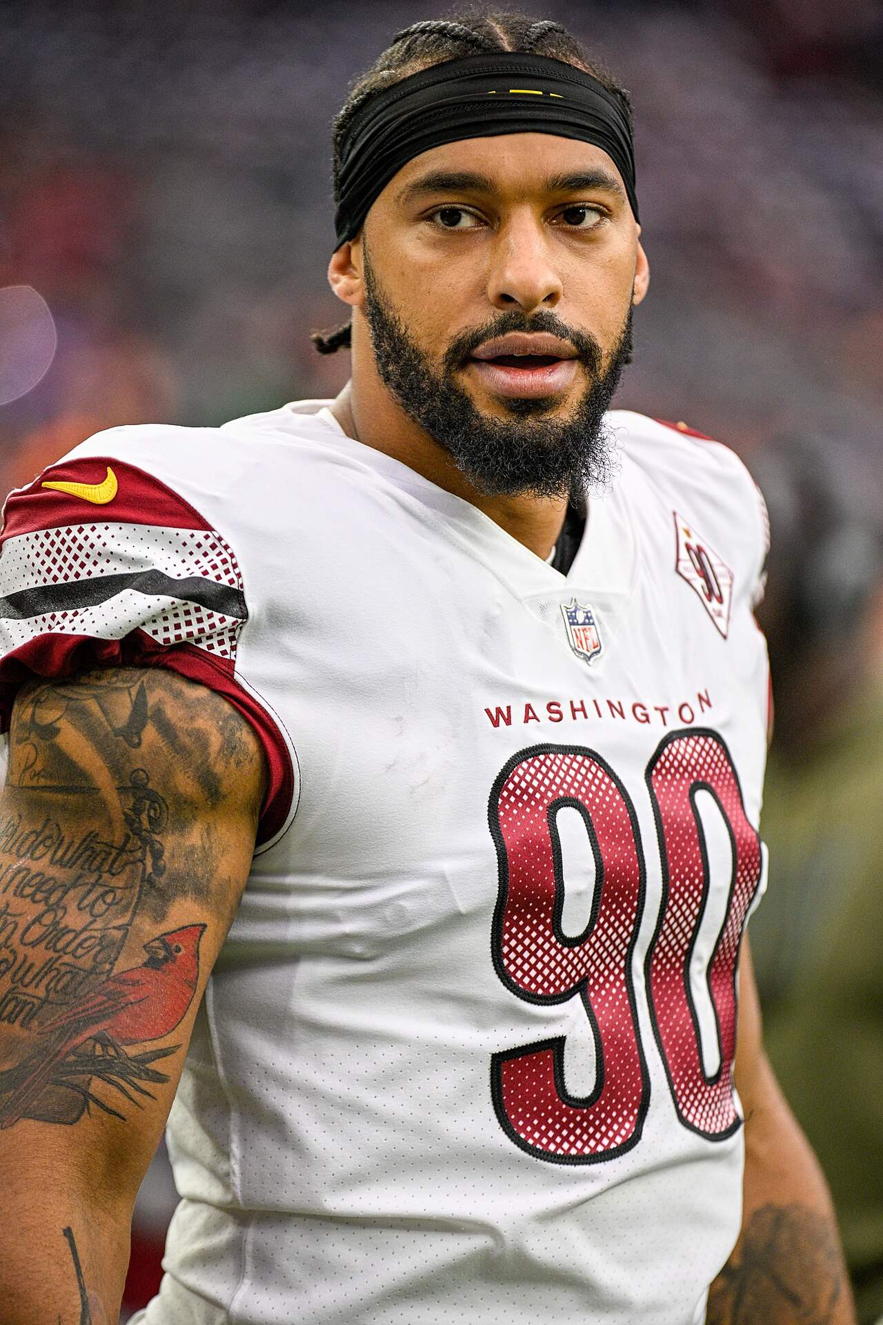 Montez Sweat in a Washington Commanders uniform in 2022