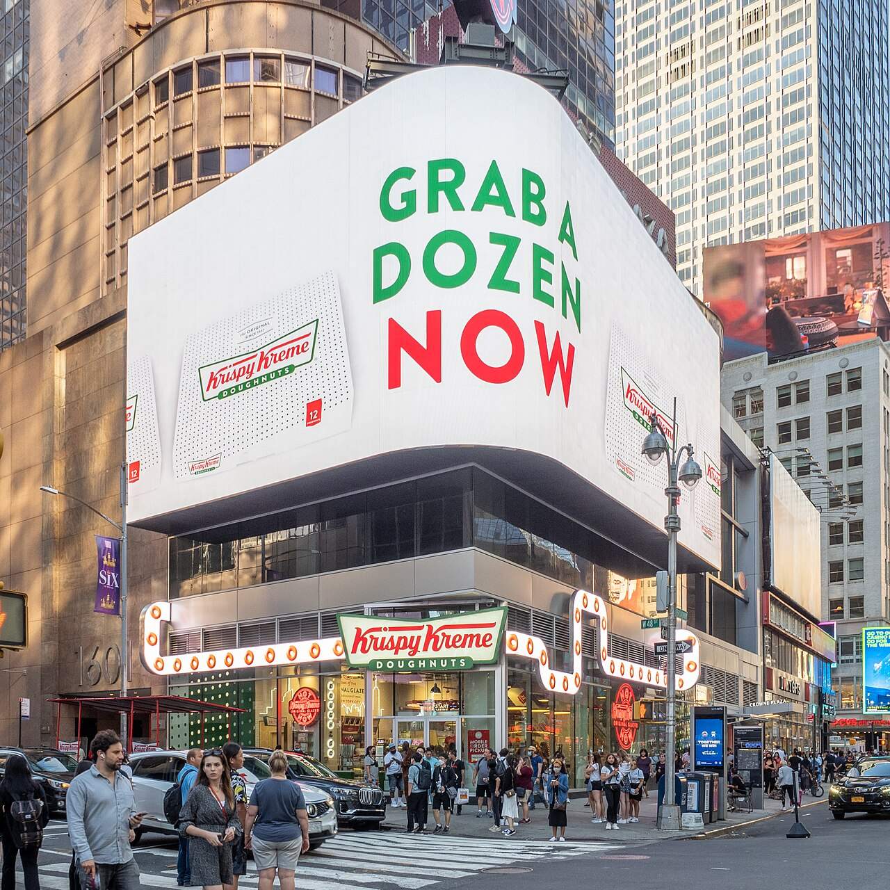Krispy Kreme's flagship shop in Times Square, New York