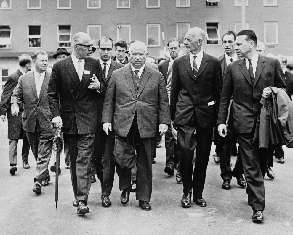 Nikita Khrushchev at Herøya, Norway, in 1964