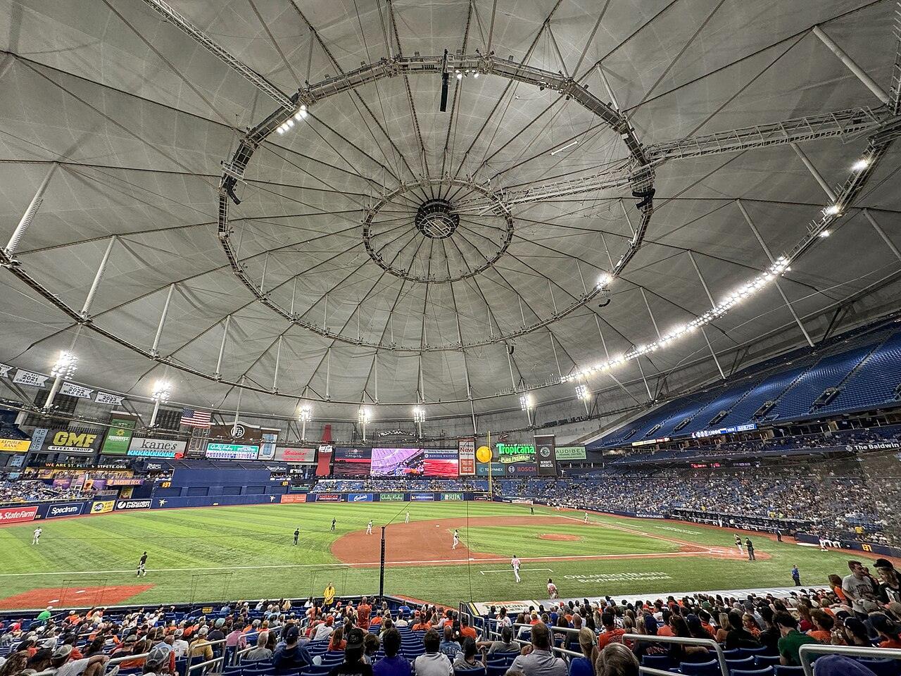 Tropicana Field in St. Petersburg, Florida, home of the Tampa Bay Rays