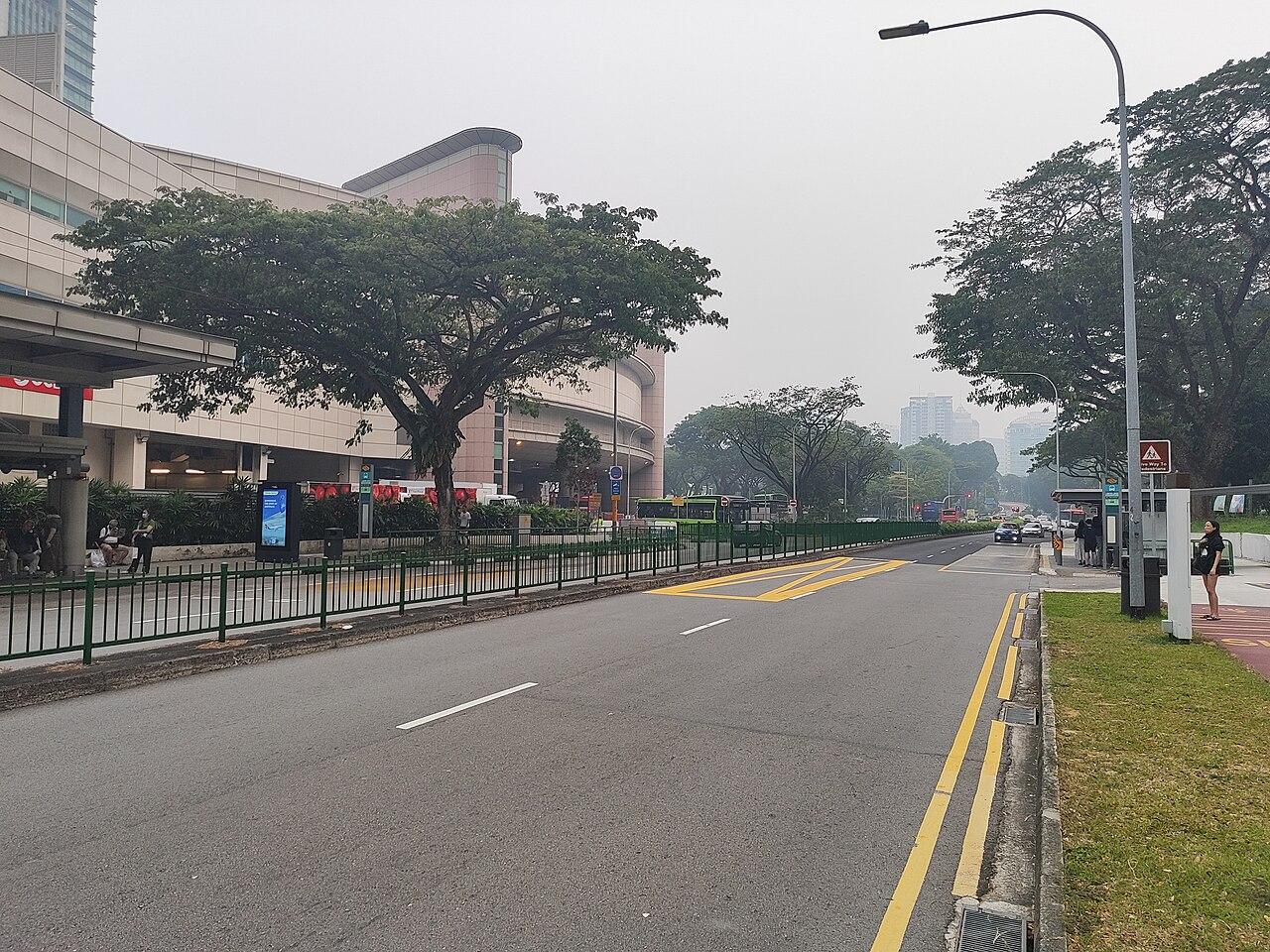 Smoky haze hanging over buildings in Singapore