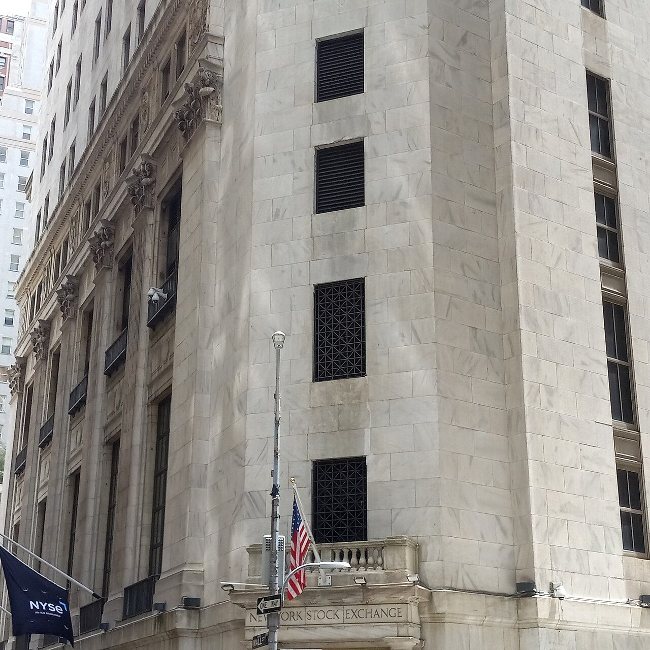The New York Stock Exchange building in June 2024