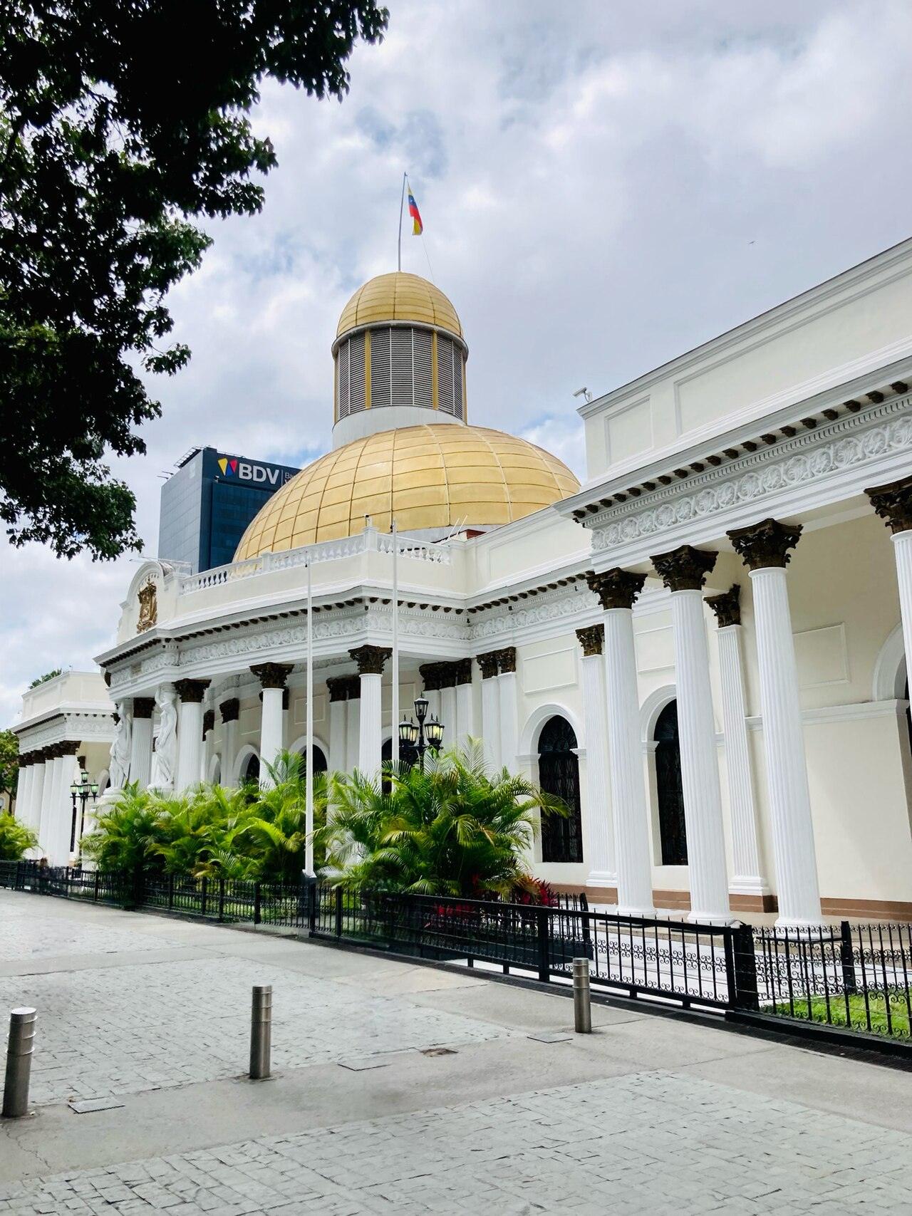 Front of the Federal Legislative Palace in Caracas