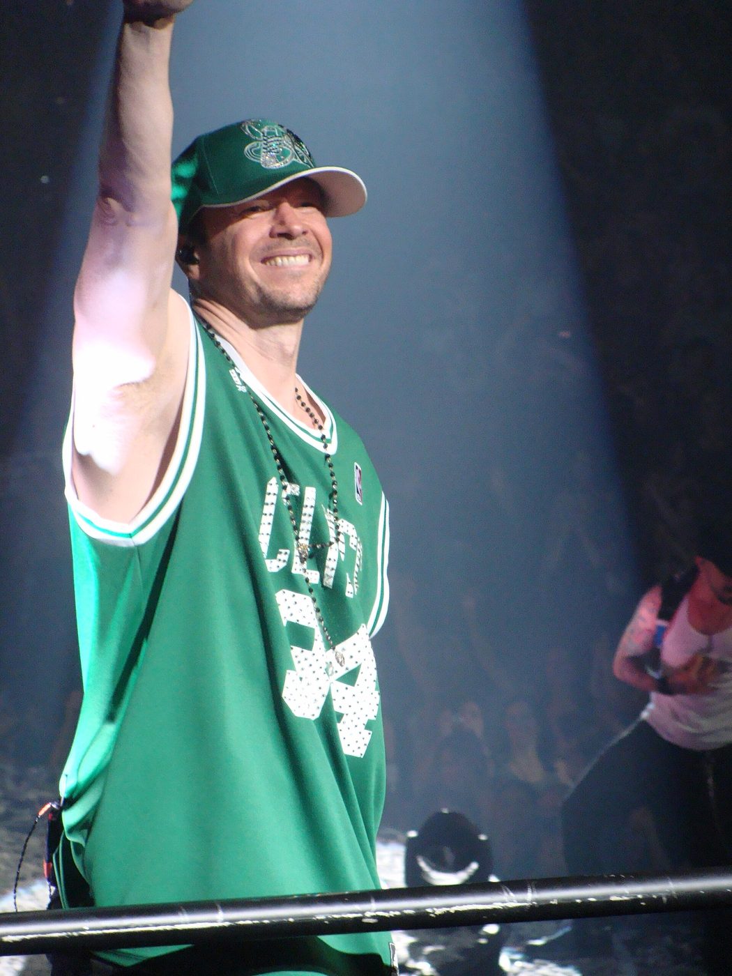Donnie Wahlberg smiling at an event