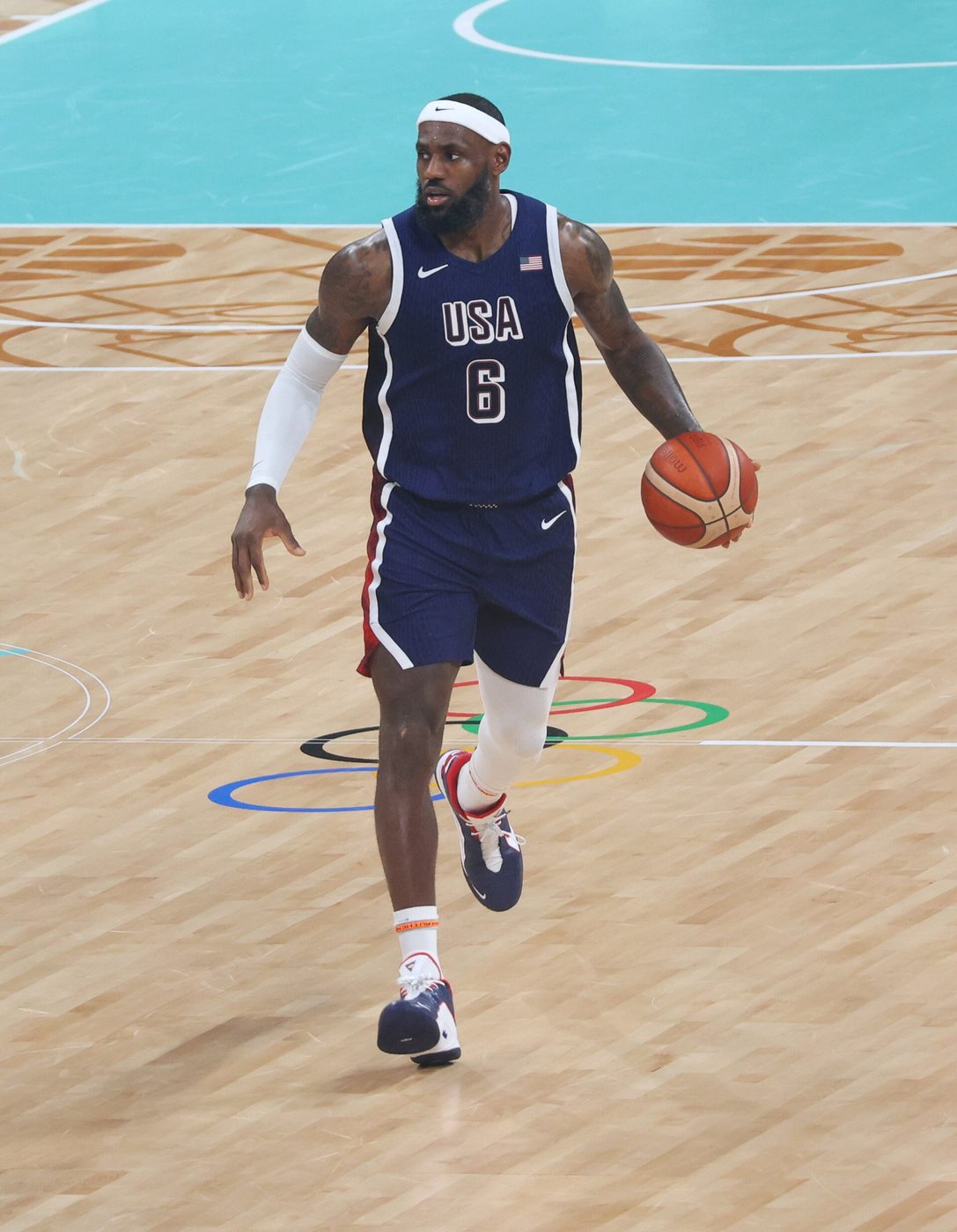 LeBron James at the 2024 Olympic Games