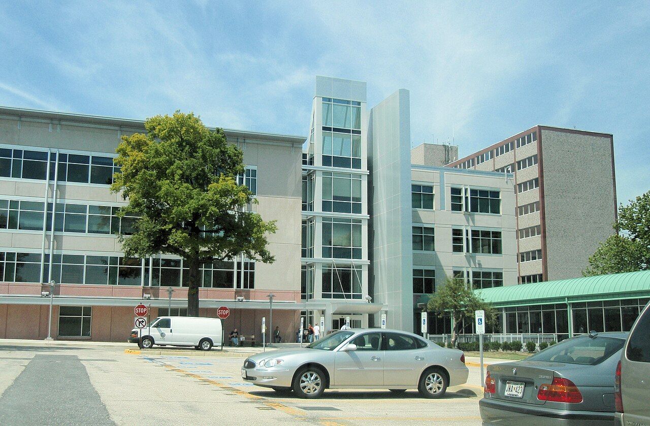 Office buildings at the Social Security Administration headquarters in Maryland
