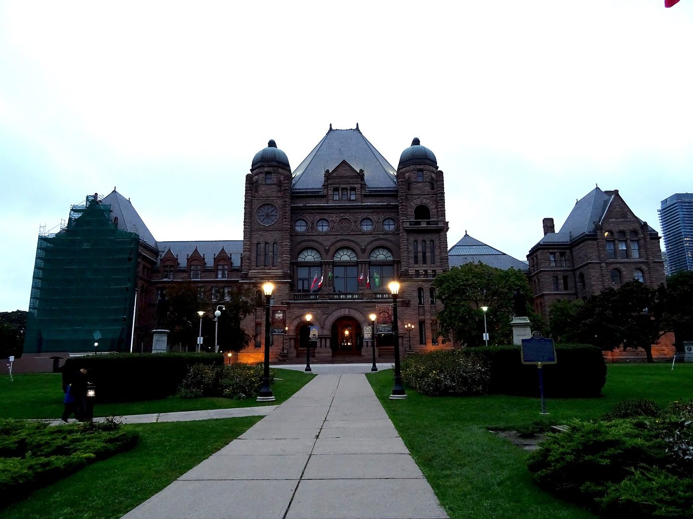 The Ontario Legislative Building at Queen's Park in Toronto