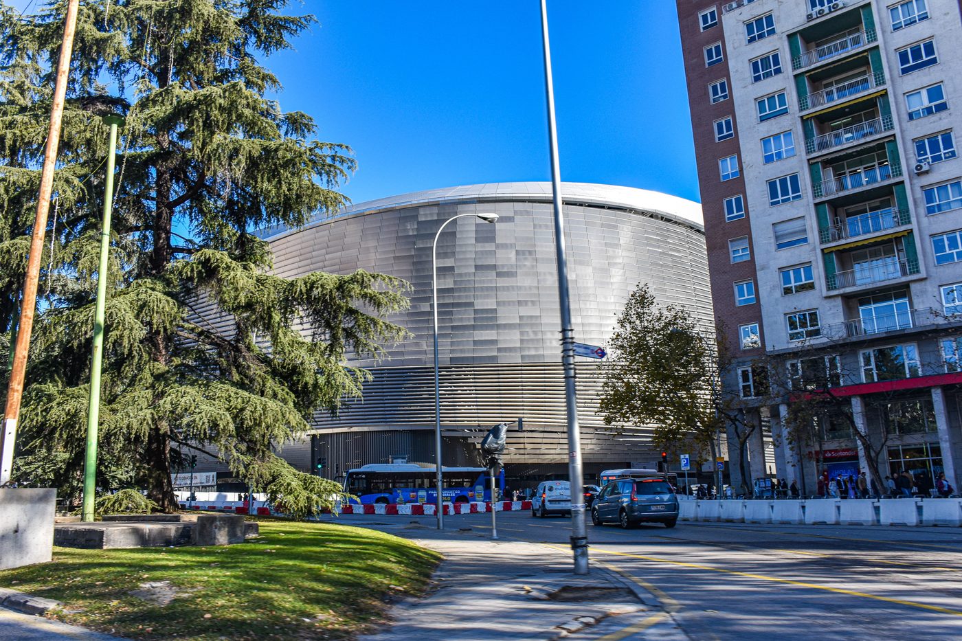 The Santiago Bernabeu stadium in Madrid