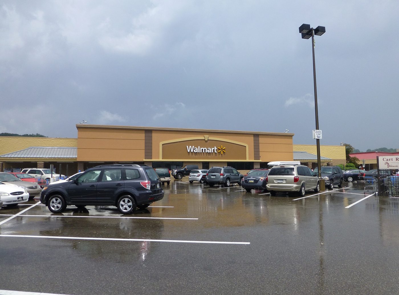 The front of a Walmart store in Pittsburgh
