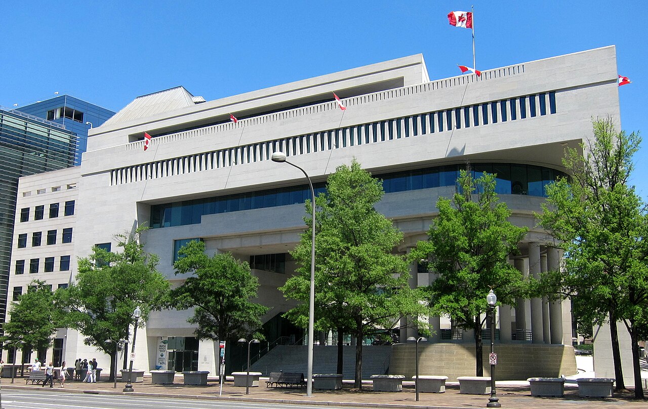 The Embassy of Canada on Pennsylvania Avenue in Washington