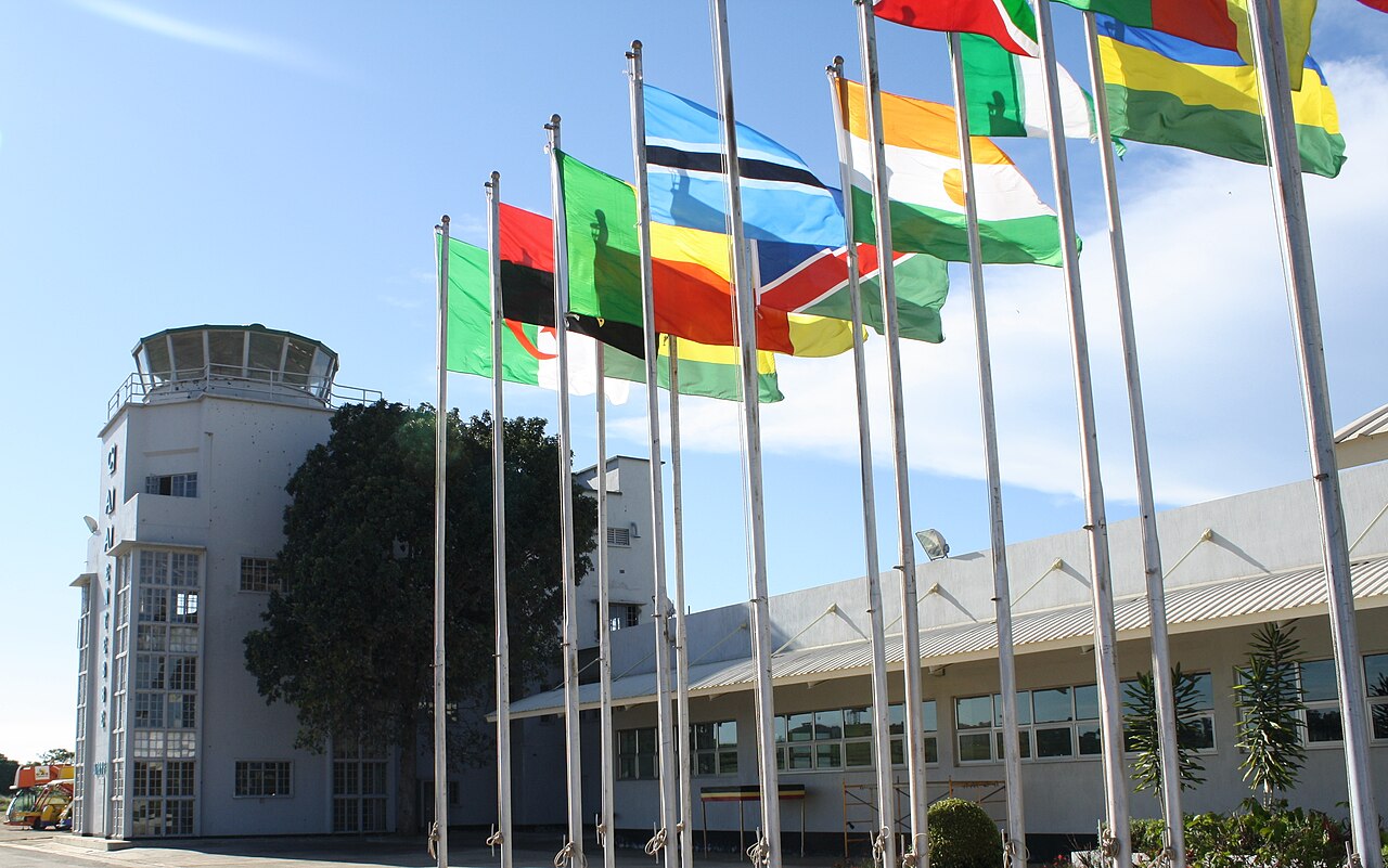The terminal at Entebbe International Airport in Uganda