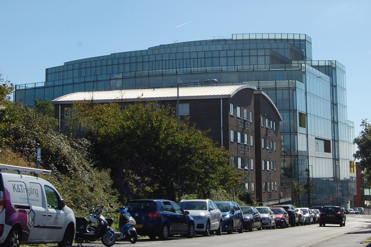 An American Express building in Brighton, England