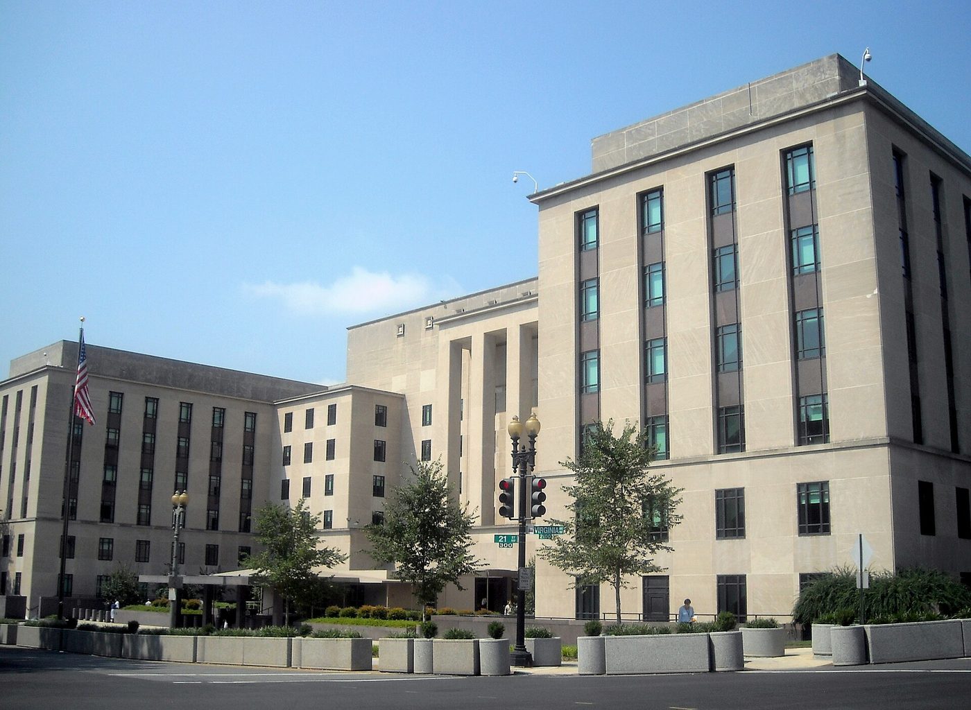 The Harry S. Truman Building, headquarters of the US State Department, in Washington